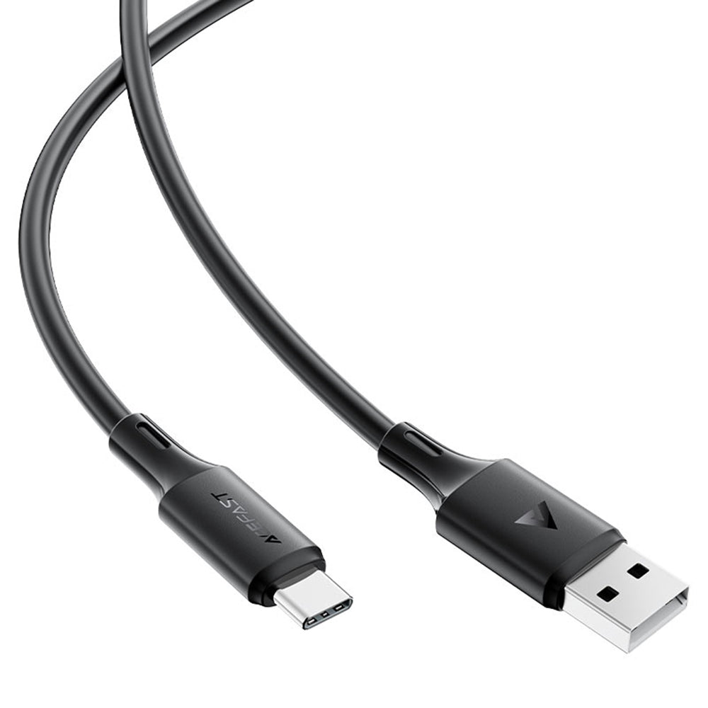 USB-A - USB-C Acefast C17-04 -data- ja latauskaapeli, 18W, 1.2m, Musta