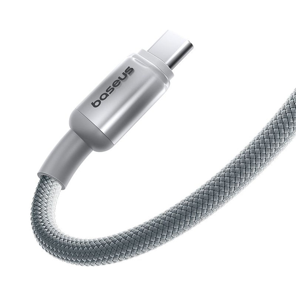 USB-A - USB-C Baseus Discolor -data- ja latauskaapeli, 100W, 1m, Hopea E0420803