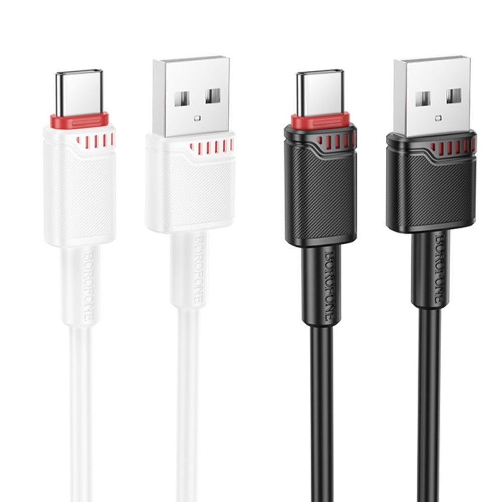 USB-A - USB-C Borofone BX110 Beneficio data- ja latauskaapeli, 18W, 1m, Musta