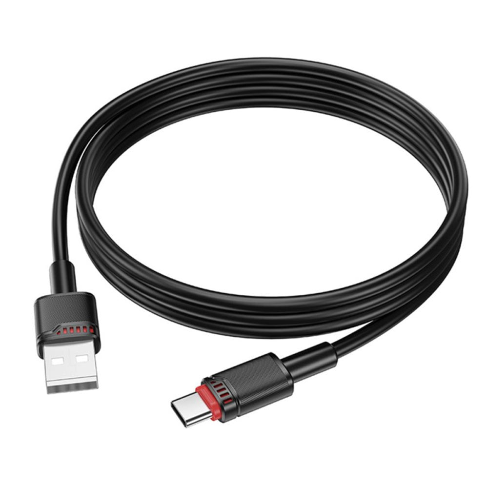 USB-A - USB-C Borofone BX110 Beneficio data- ja latauskaapeli, 18W, 1m, Musta