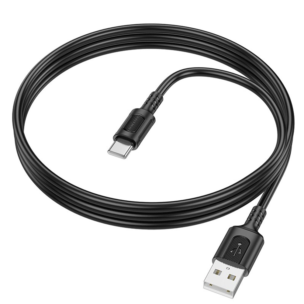 USB-A - USB-C Borofone BX111 Feliz data- ja latauskaapeli, 20W, 1m, Musta