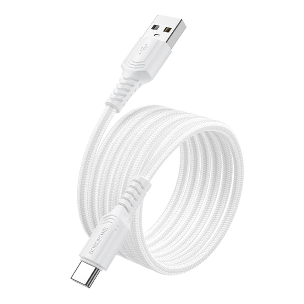 USB-A - USB-C Borofone BX116 Certain -data- ja latauskaapeli, 18W, 1m, Musta