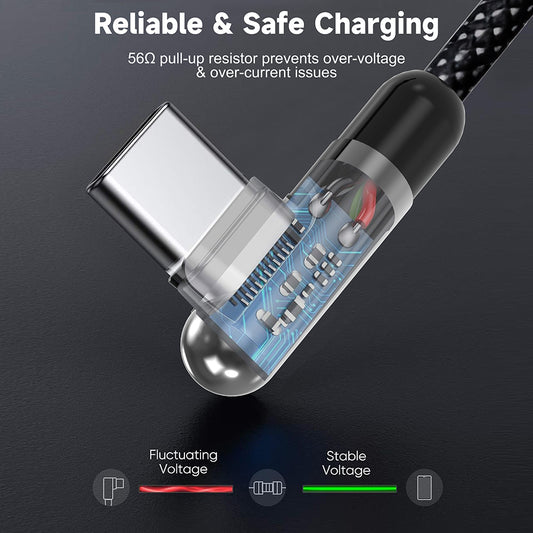 USB-A - USB-C Lito LD13C Data- ja Latauskaapeli, 18W, 1m, Musta