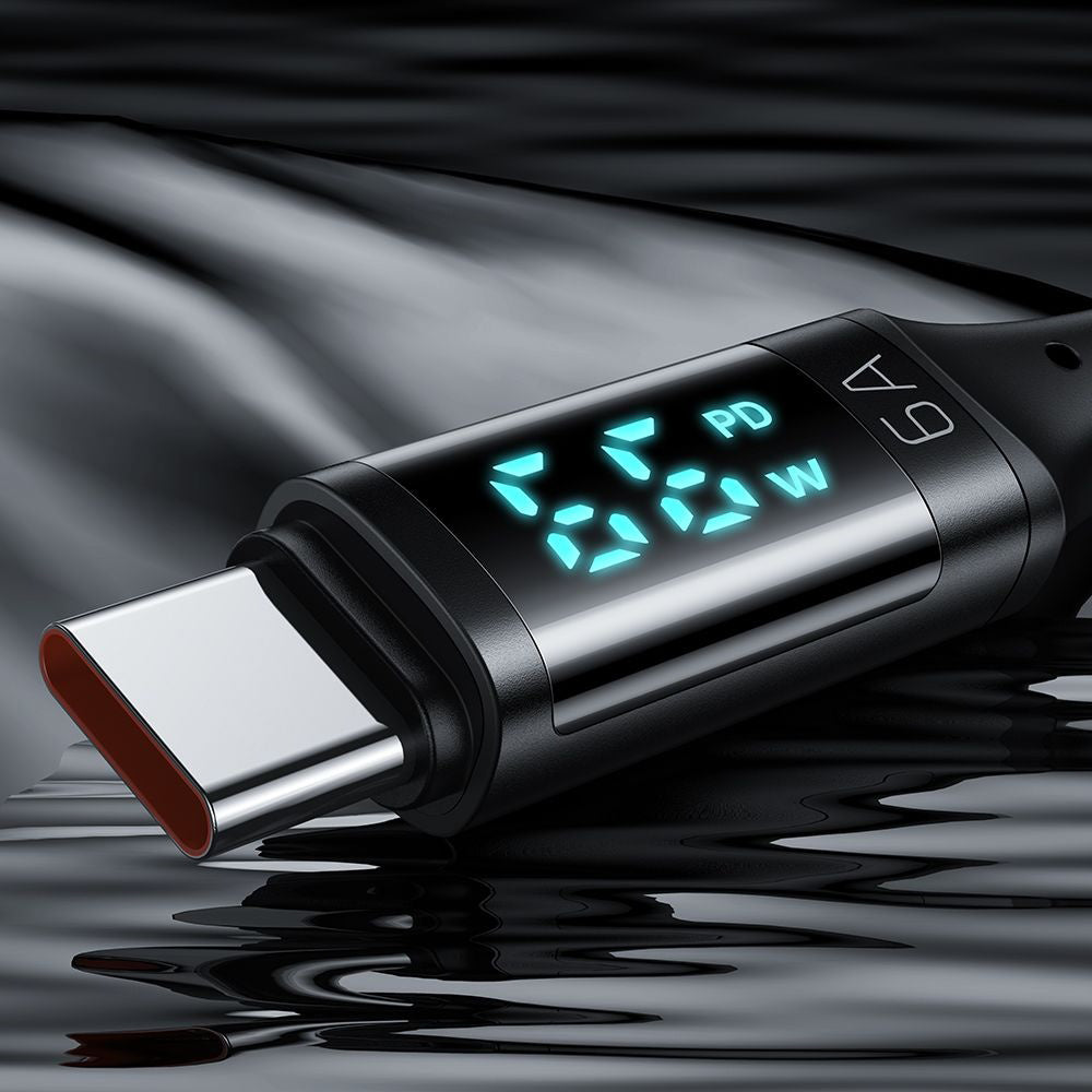 USB-A - USB-C McDodo CA-1080 Display -datalatauskaapeli, 66W, 1.2m, Musta