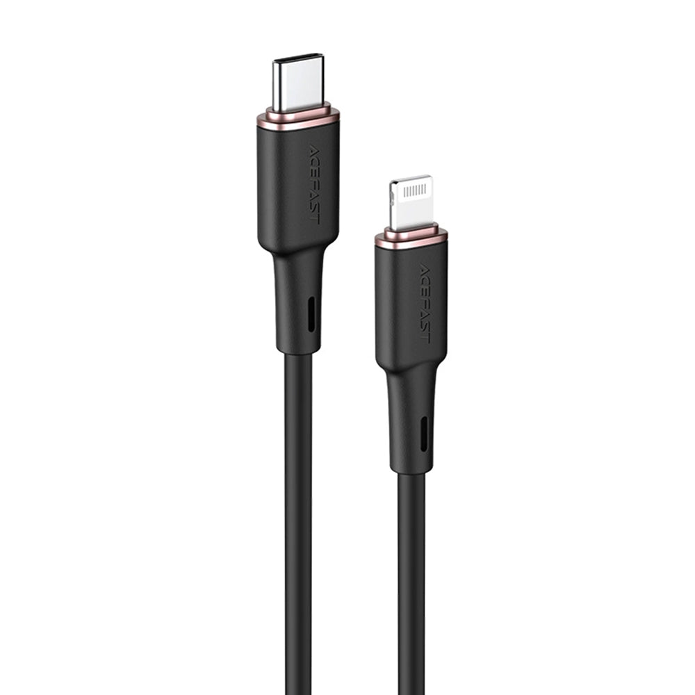 USB-C - Lightning -lataus- ja tiedonsiirtokaapeli Acefast C2-01, 30W, 1.2m, Musta