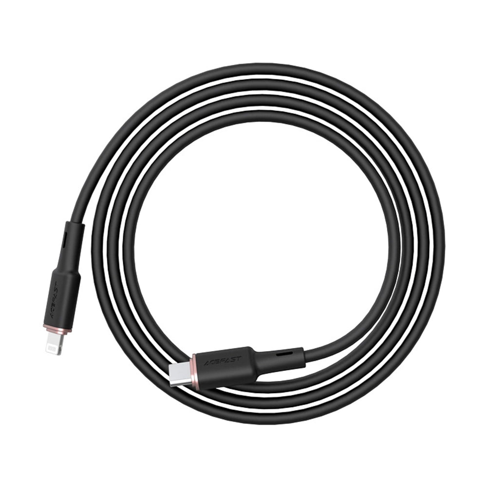 USB-C - Lightning -lataus- ja tiedonsiirtokaapeli Acefast C2-01, 30W, 1.2m, Musta