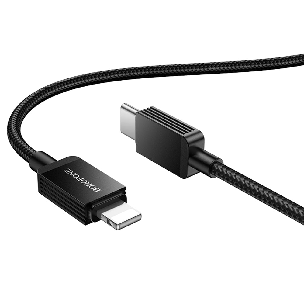USB-C - Lightning Borofone BX120 Placer -data- ja latauskaapeli, 27W, 1m, Musta