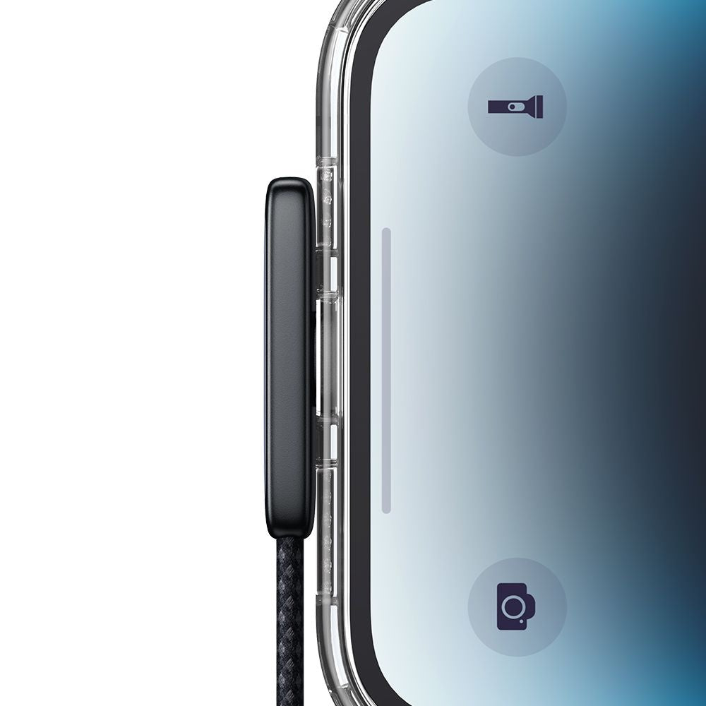 USB-C - Lightning McDodo CA-3350 Angled -data- ja latauskaapeli, 36W, 1.2m, Musta