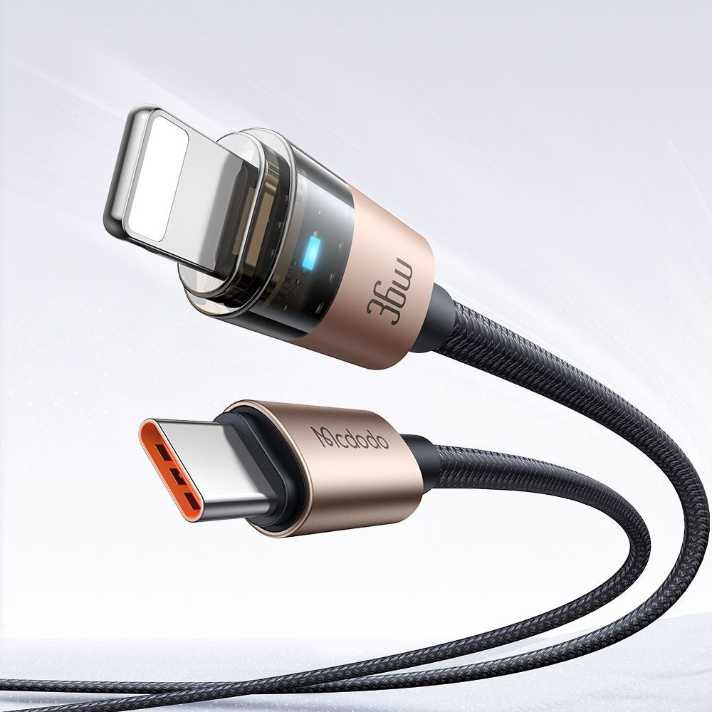 USB-C - Lightning McDodo CA-6941 -data- ja latauskaapeli, 36W, 1.2m, Kulta