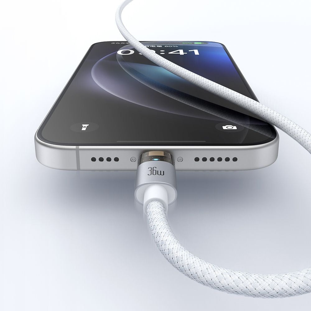 USB-C - Lightning McDodo CA-6942 -data- ja latauskaapeli, 36W, 1.2m, Valkoinen