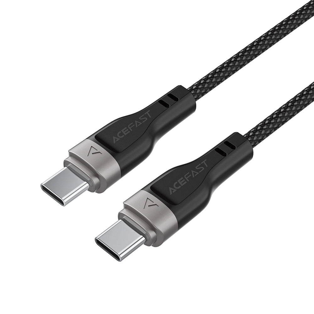 USB-C - USB-C Acefast C11-03 Data- ja Latauskaapeli, 60W, 1.2m, Musta