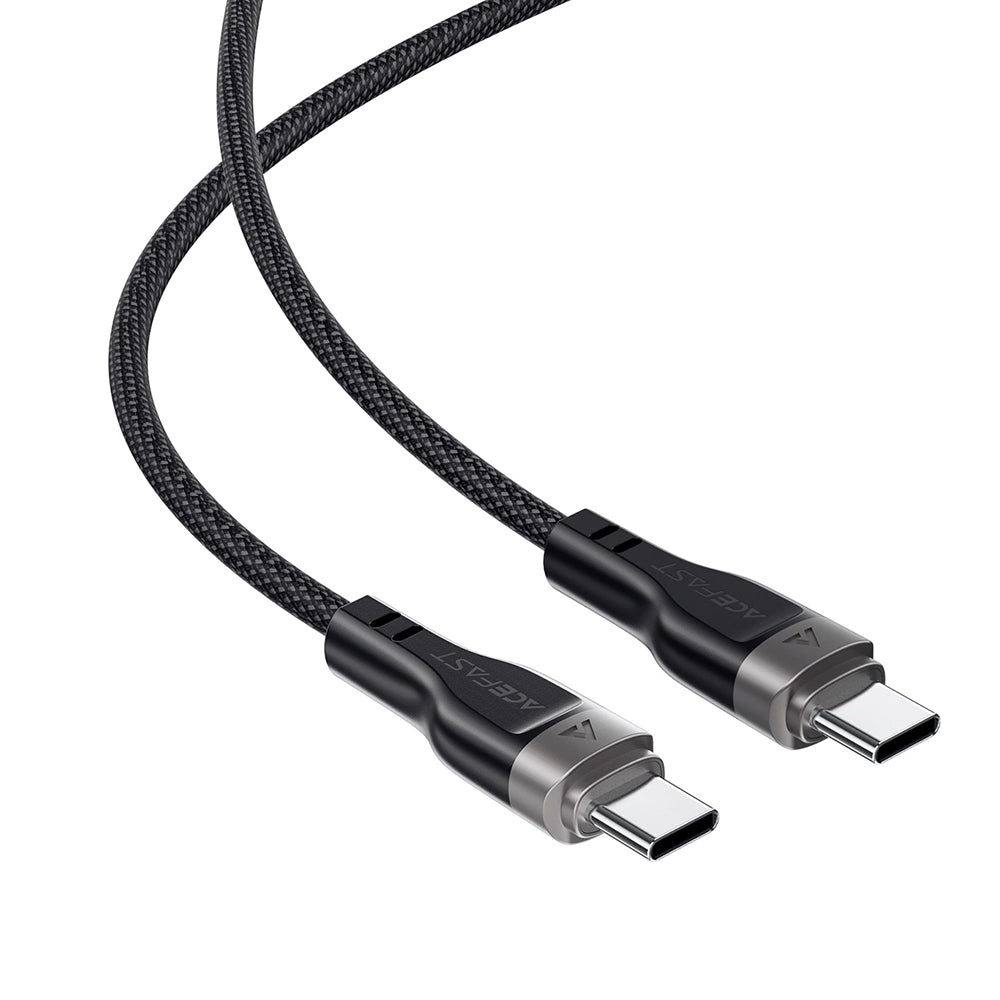 USB-C - USB-C Acefast C11-03 Data- ja Latauskaapeli, 60W, 1.2m, Musta