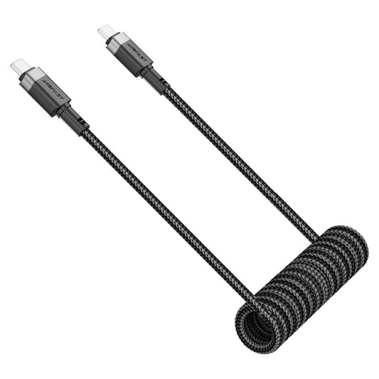 USB-C - USB-C Acefast C14-03 Data- ja Latauskaapeli, 60W, 1.2m, Musta