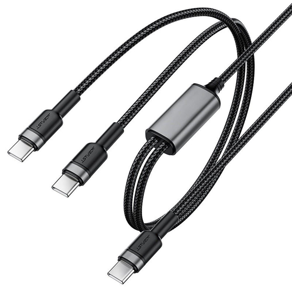 USB-C Data- ja Latauskaapeli - 2 x USB-C Acefast C22-02, 100W, 1.25m, Musta