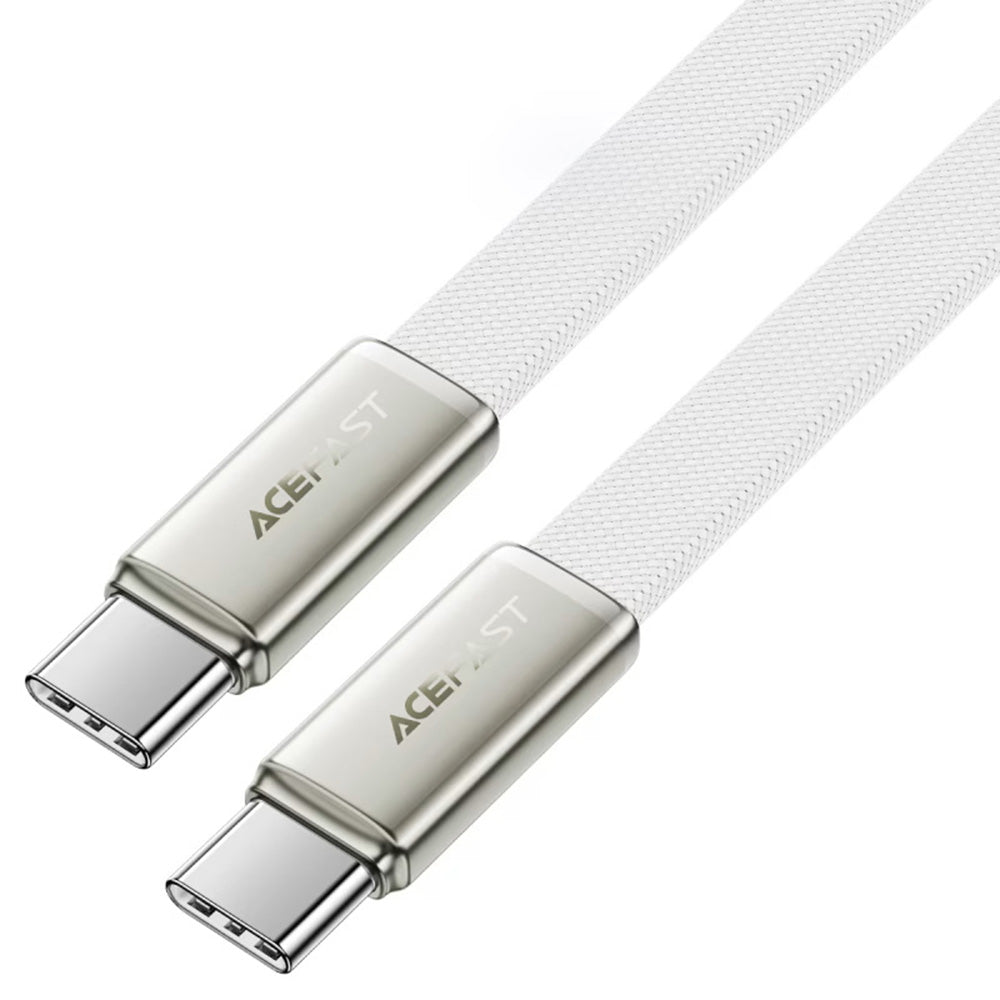 USB-C Data and Charging Cable - USB-C Acefast C24-03, 60W, 1.2m, White