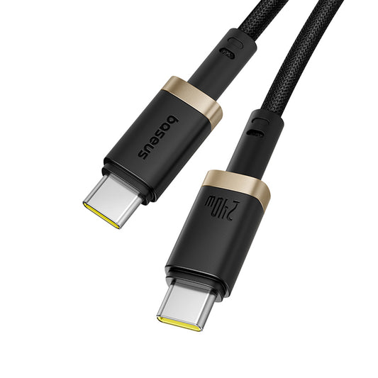 USB-C Data and Charging Cable - USB-C Baseus Dura, 240W, 1m, Gold Black P10377803U03-00