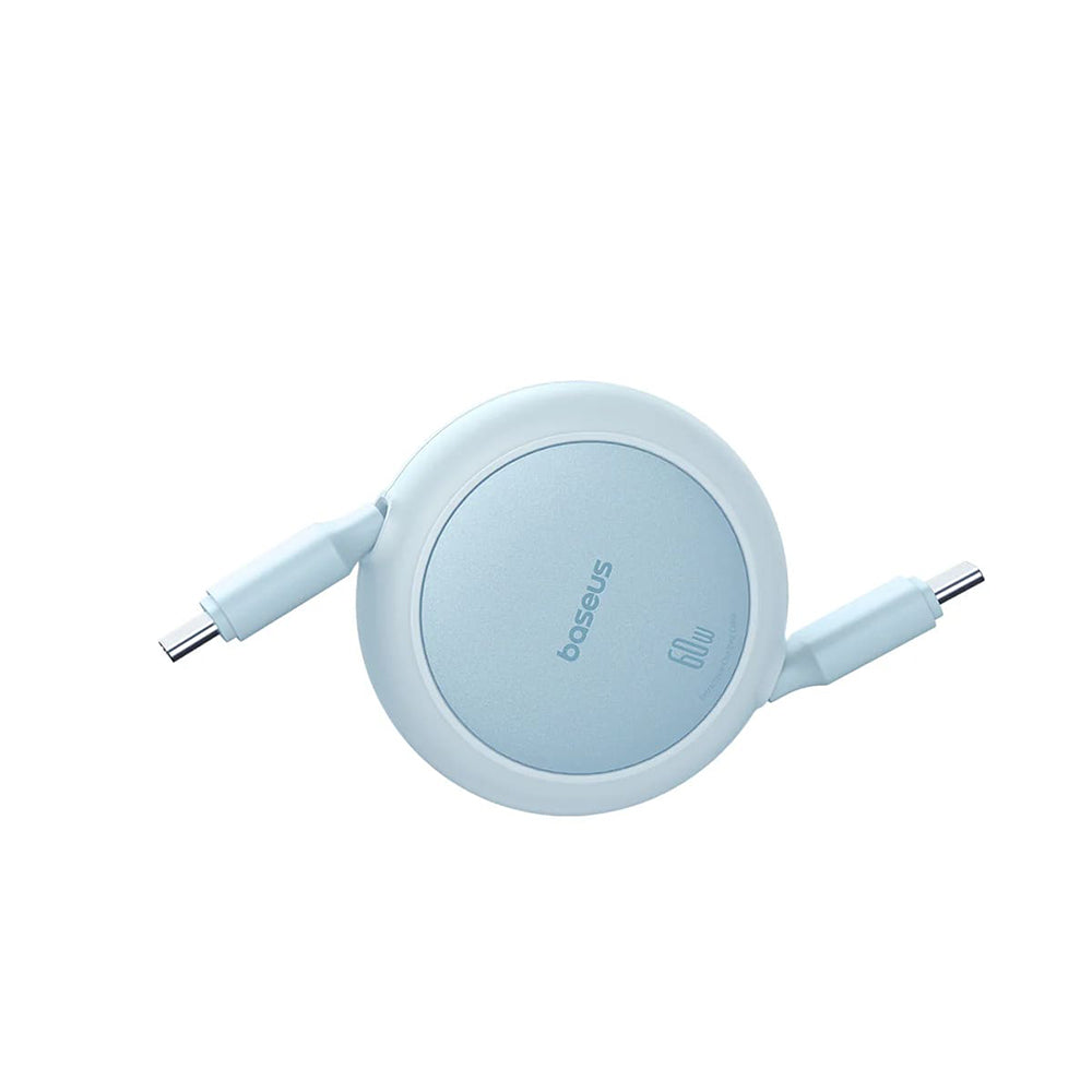 USB-C - USB-C Baseus Free2Pull Mini Retractable -data- ja latauskaapeli, 60W, 1m, Sininen P10364500311-01