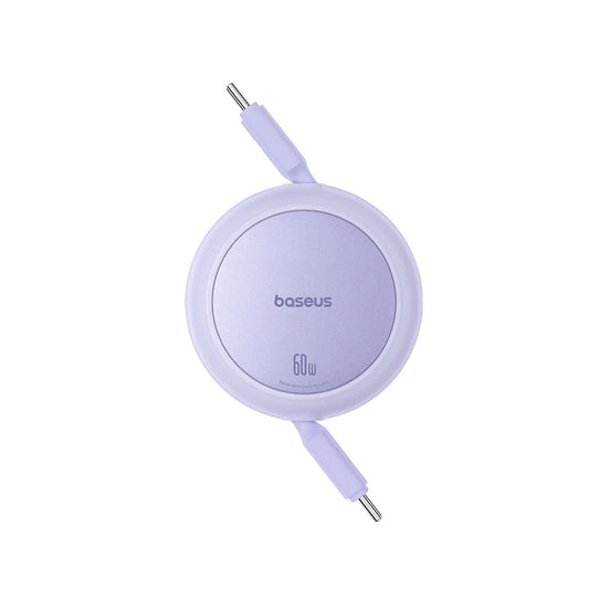 USB-C - USB-C Baseus Free2Pull Mini Retractable -data- ja latauskaapeli, 60W, 1m, Violetti P10364500511-01