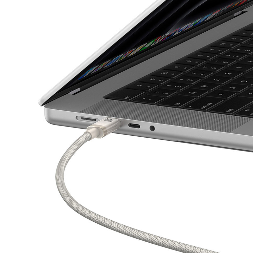 USB-C - USB-C Baseus Titanium -data- ja latauskaapeli, 100W, 2m, Hopea P10378100G21-01