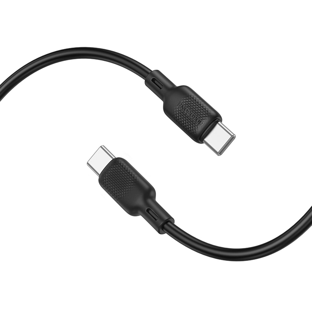 USB-C - USB-C Borofone BX113 Lenny -data- ja latauskaapeli, 60W, 2m, Musta