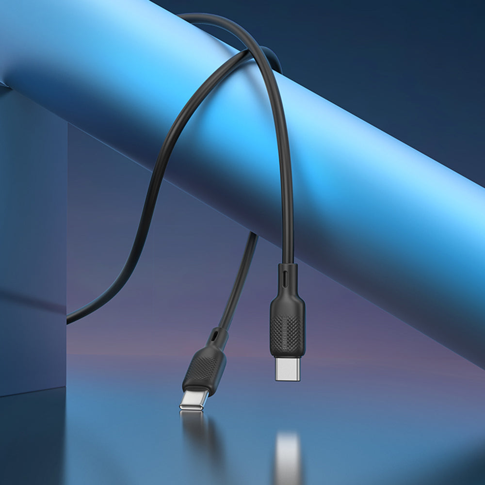 USB-C - USB-C Borofone BX113 Lenny -data- ja latauskaapeli, 60W, 2m, Musta