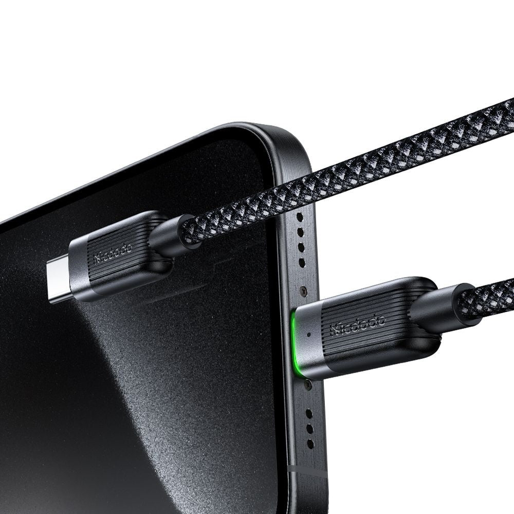 USB-C - USB-C McDodo CA-2000 itsekelautuva data- ja latauskaapeli, 60W, 1.2m, Musta