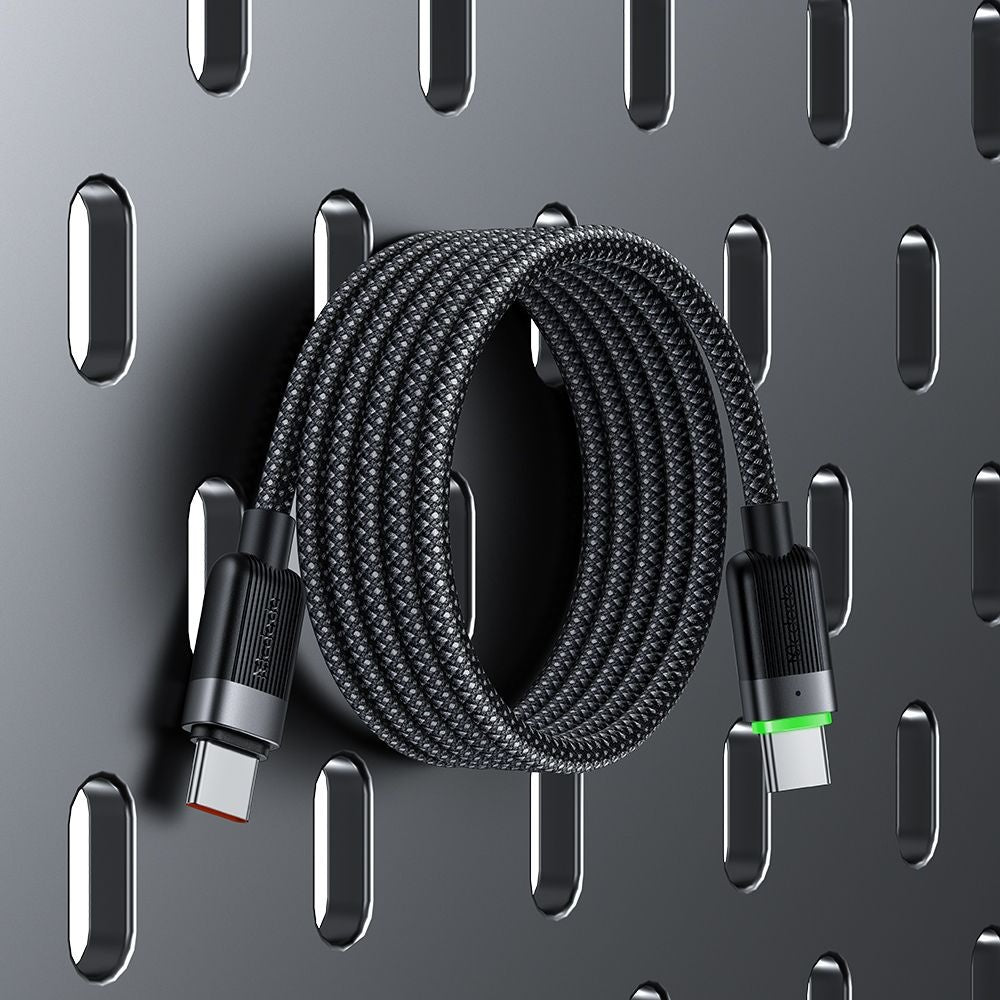 USB-C - USB-C McDodo CA-2000 itsekelautuva data- ja latauskaapeli, 60W, 1.2m, Musta