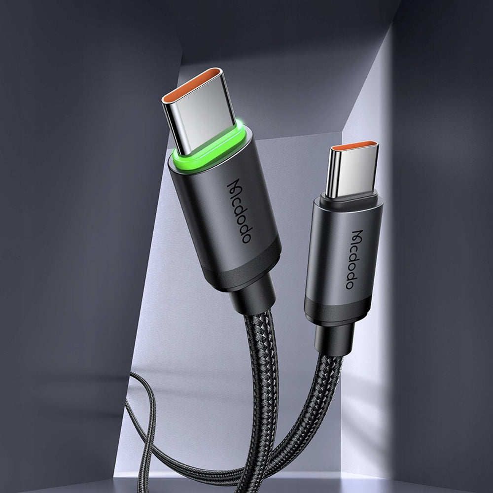 USB-C - USB-C McDodo CA-4410 Data- ja Latauskaapeli, 60W, 1m, Musta