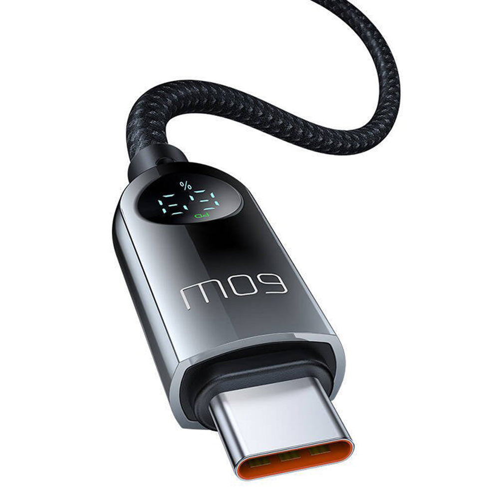USB-C - USB-C McDodo CA-4780 Display -data- ja latauskaapeli, 60W, 1.2m, Musta