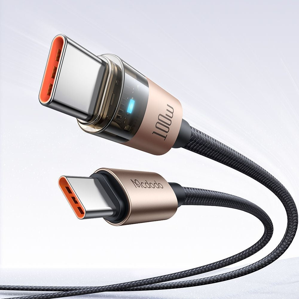 USB-C - USB-C McDodo CA-5581, 100W, 1.2m, Kulta