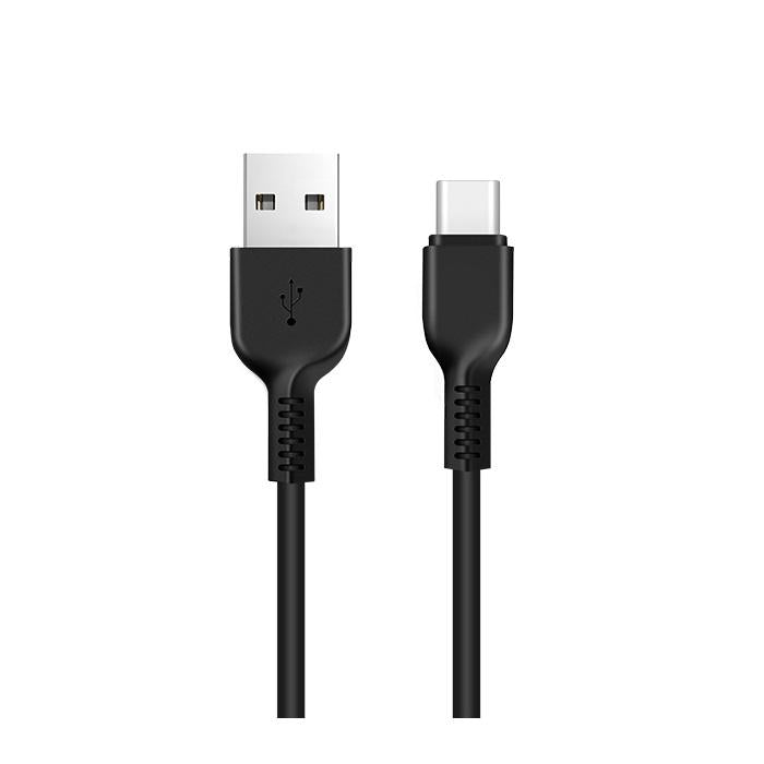 USB-A - USB-C Tietojen ja Latauksen Kaapeli HOCO Flash X20, 18W, 3m, Musta