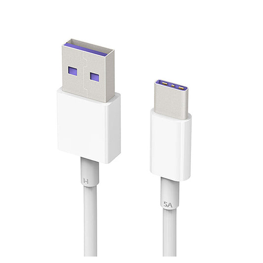 Tieto- ja latauskaapeli USB-A - USB-C Huawei AP71, 40W, 1m, valkoinen 4072007