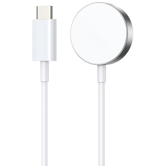 Langaton laturi BWOO WL-18 Apple Watch Seriesille, USB-C, Valkoinen