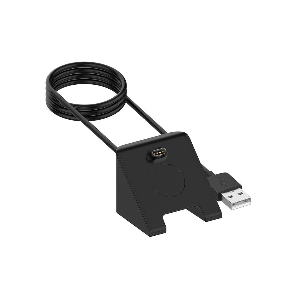 Techsuit TGC3 latauskaapeli Garmin Fenix 5 Plus / 7X / 6X / 6 / 5 varten, USB-A, Musta