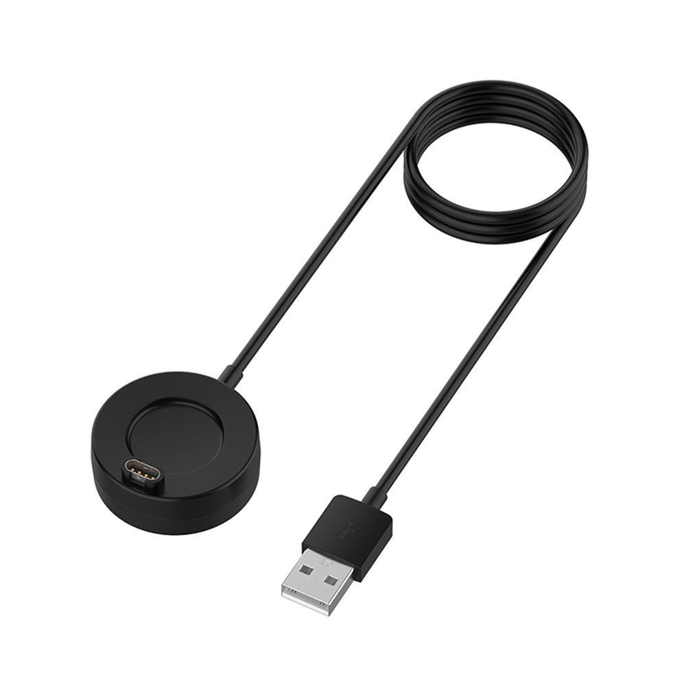 Techsuit TGC4 latauskaapeli Garmin Fenix 5 Plus / 7X / 6X / 6 / 5 varten, USB-A, Musta