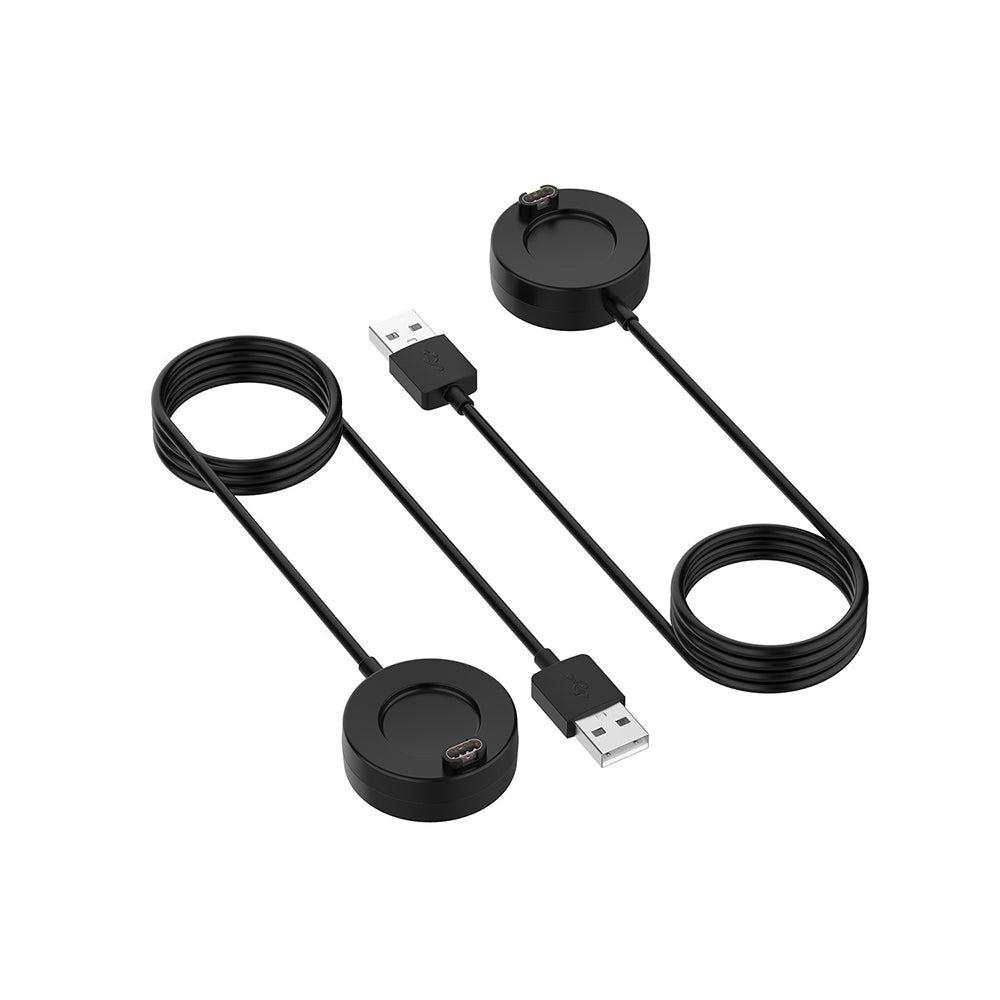 Techsuit TGC4 latauskaapeli Garmin Fenix 5 Plus / 7X / 6X / 6 / 5 varten, USB-A, Musta