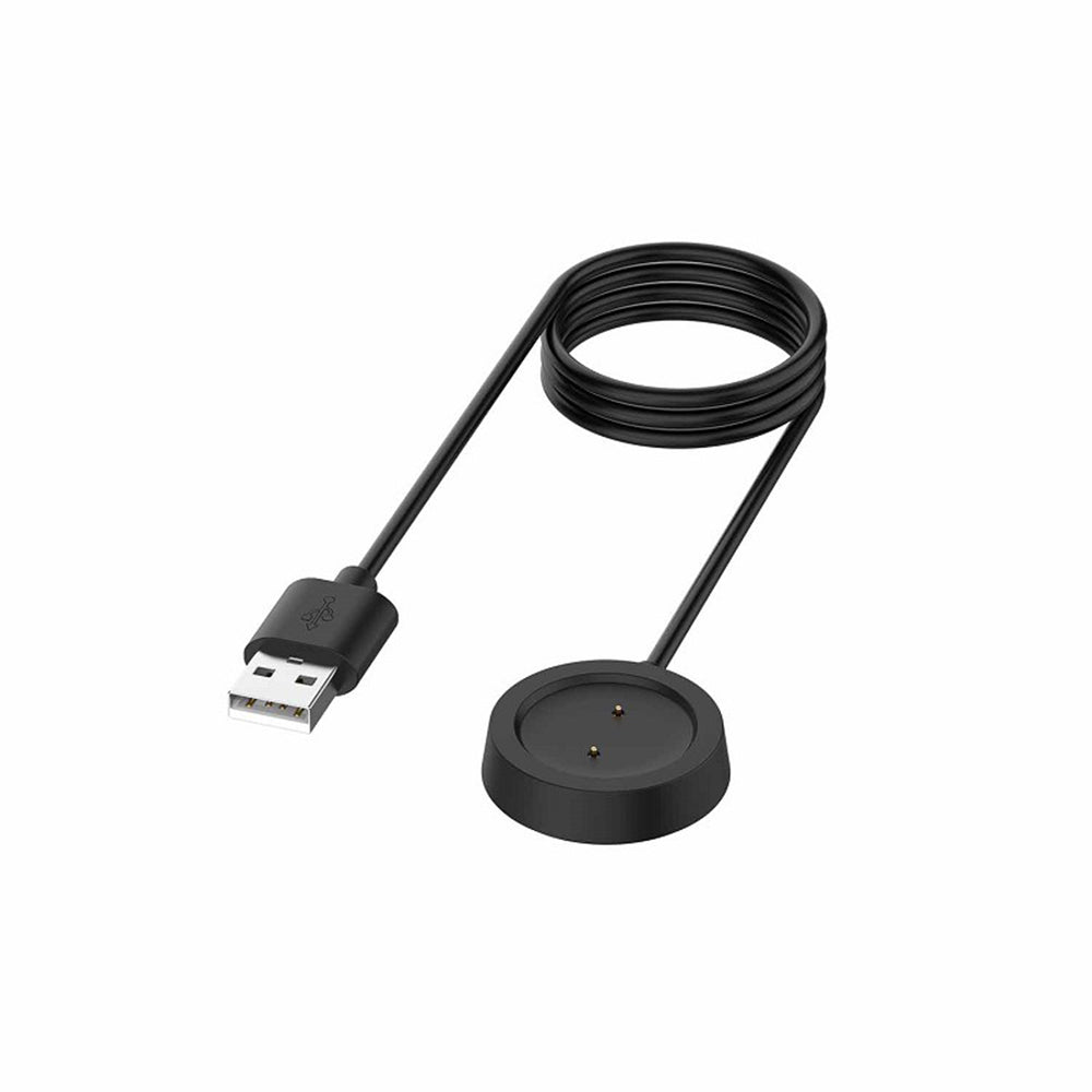 Techsuit THA1 latauskaapeli Amazfit Watch Series -sarjalle, USB-A, Musta