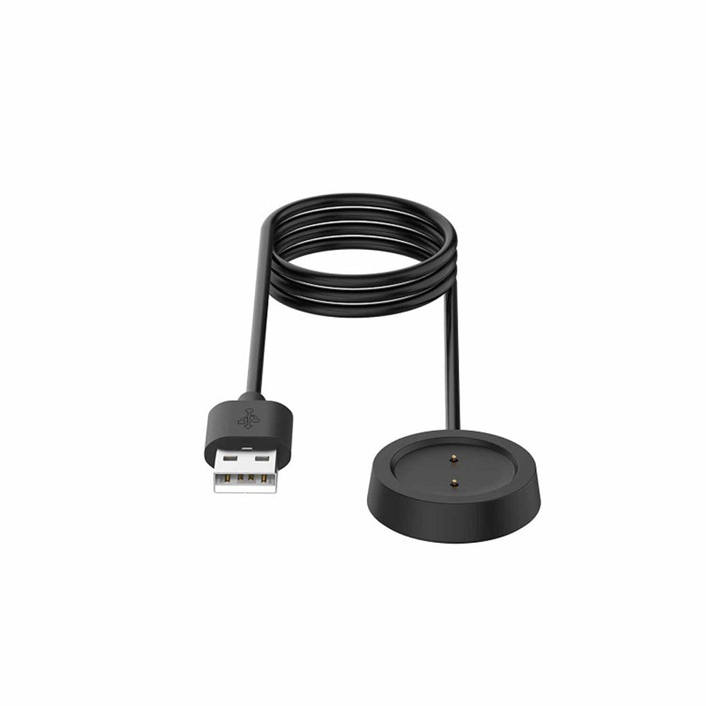 Techsuit THA1 latauskaapeli Amazfit Watch Series -sarjalle, USB-A, Musta