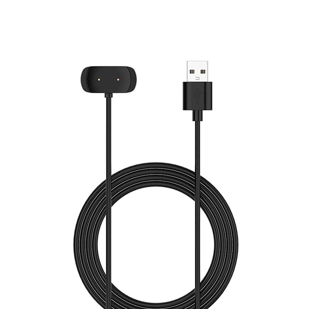 Techsuit THA6 latauskaapeli Amazfit Watch Series -sarjalle, USB-A, Musta