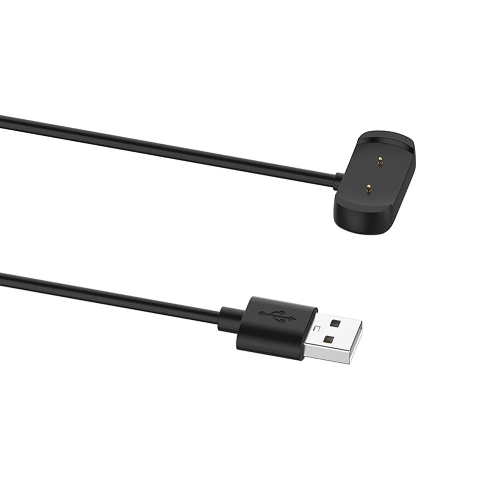 Techsuit THA6 latauskaapeli Amazfit Watch Series -sarjalle, USB-A, Musta