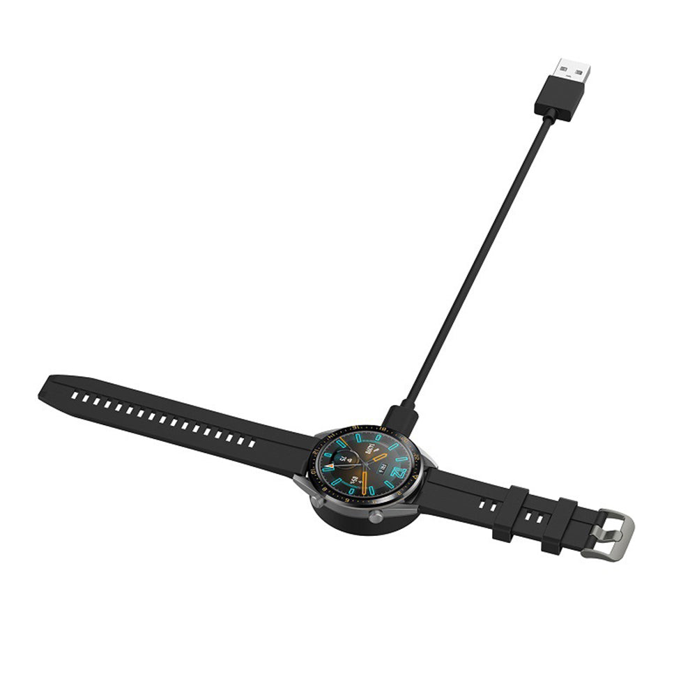 Techsuit THC3 latauskaapeli Honor Watch / Huawei Watch Series, USB-A, Musta