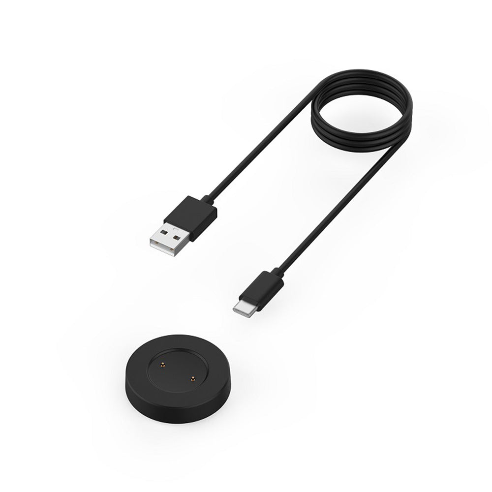 Techsuit THC3 latauskaapeli Honor Watch / Huawei Watch Series, USB-A, Musta