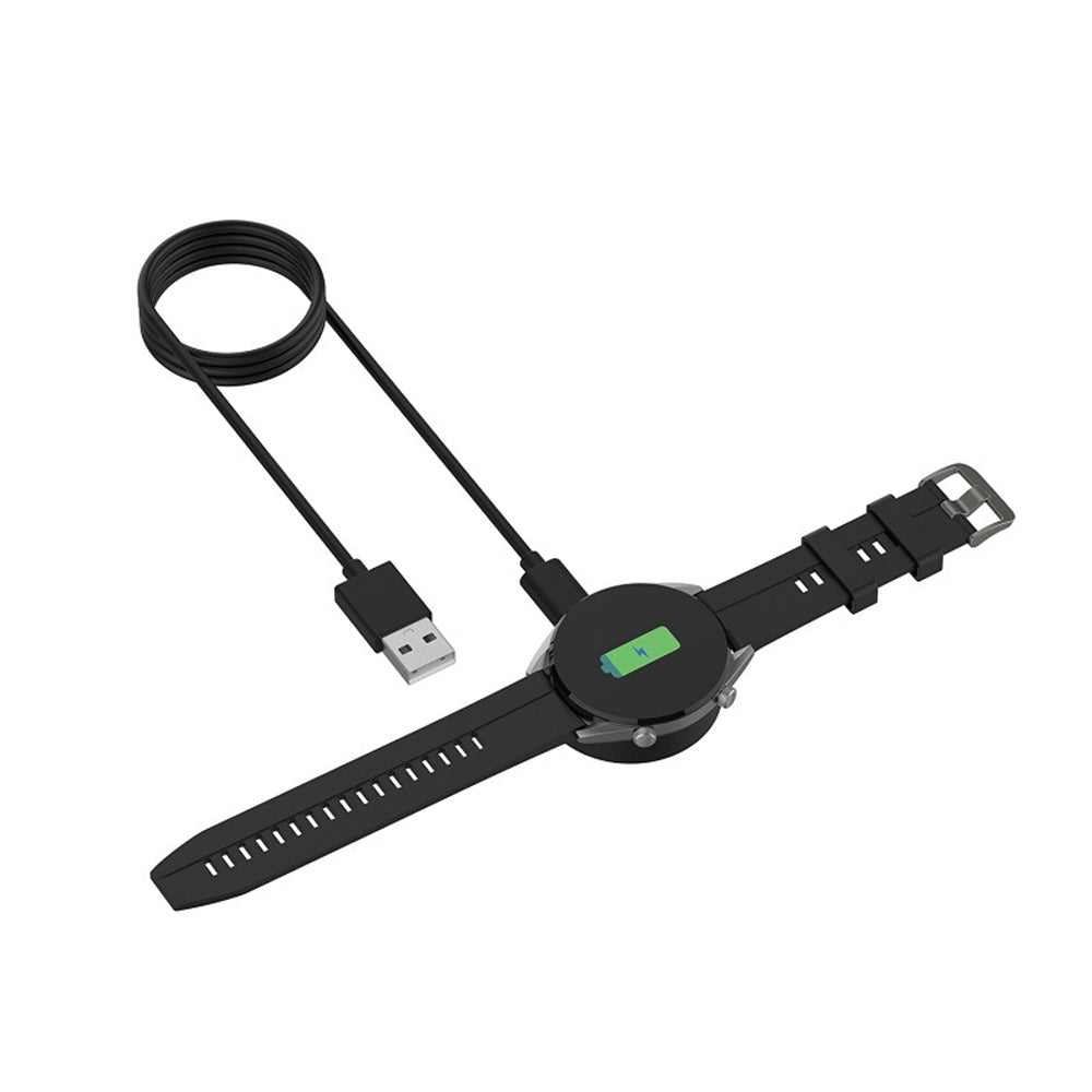 Techsuit THC3 latauskaapeli Honor Watch / Huawei Watch Series, USB-A, Musta