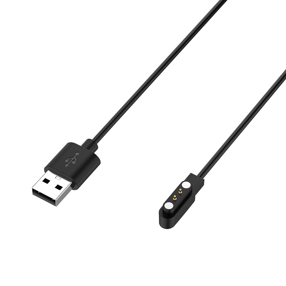 Techsuit TXC7 latauskaapeli Nothing CMF Watch Pro / Pro 2, USB-A, Musta