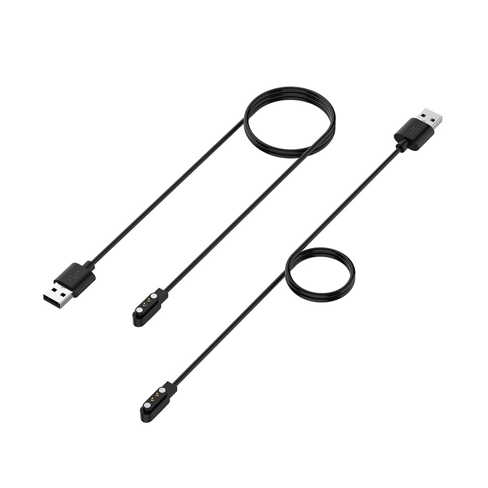 Techsuit TXC7 latauskaapeli Nothing CMF Watch Pro / Pro 2, USB-A, Musta