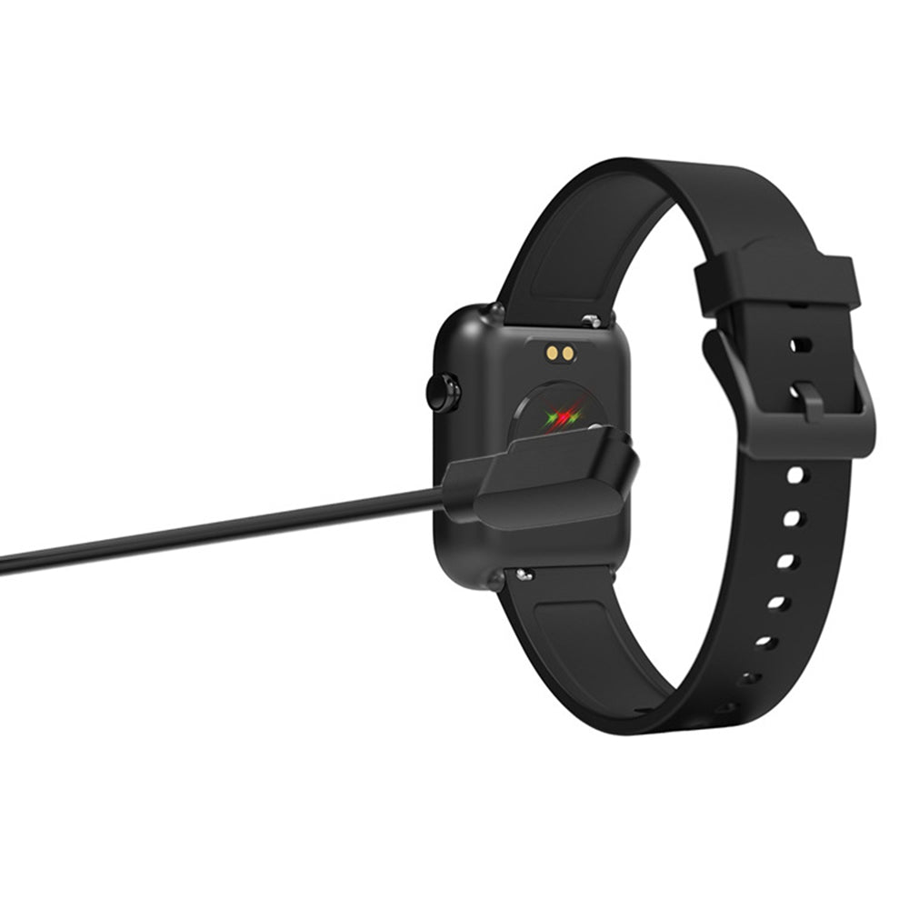Techsuit TXC7 latauskaapeli Nothing CMF Watch Pro / Pro 2, USB-A, Musta