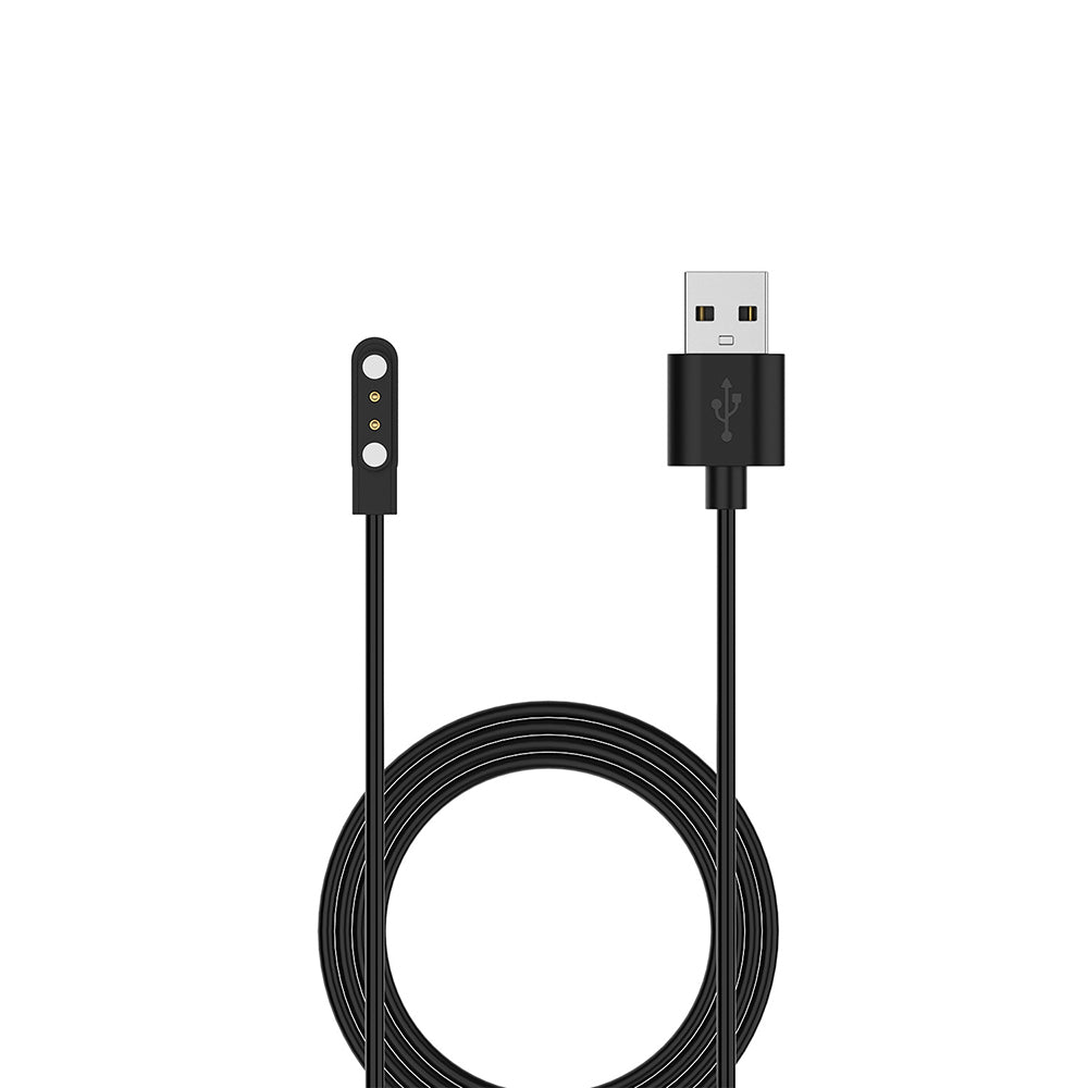 Techsuit TXC7 latauskaapeli Nothing CMF Watch Pro / Pro 2, USB-A, Musta
