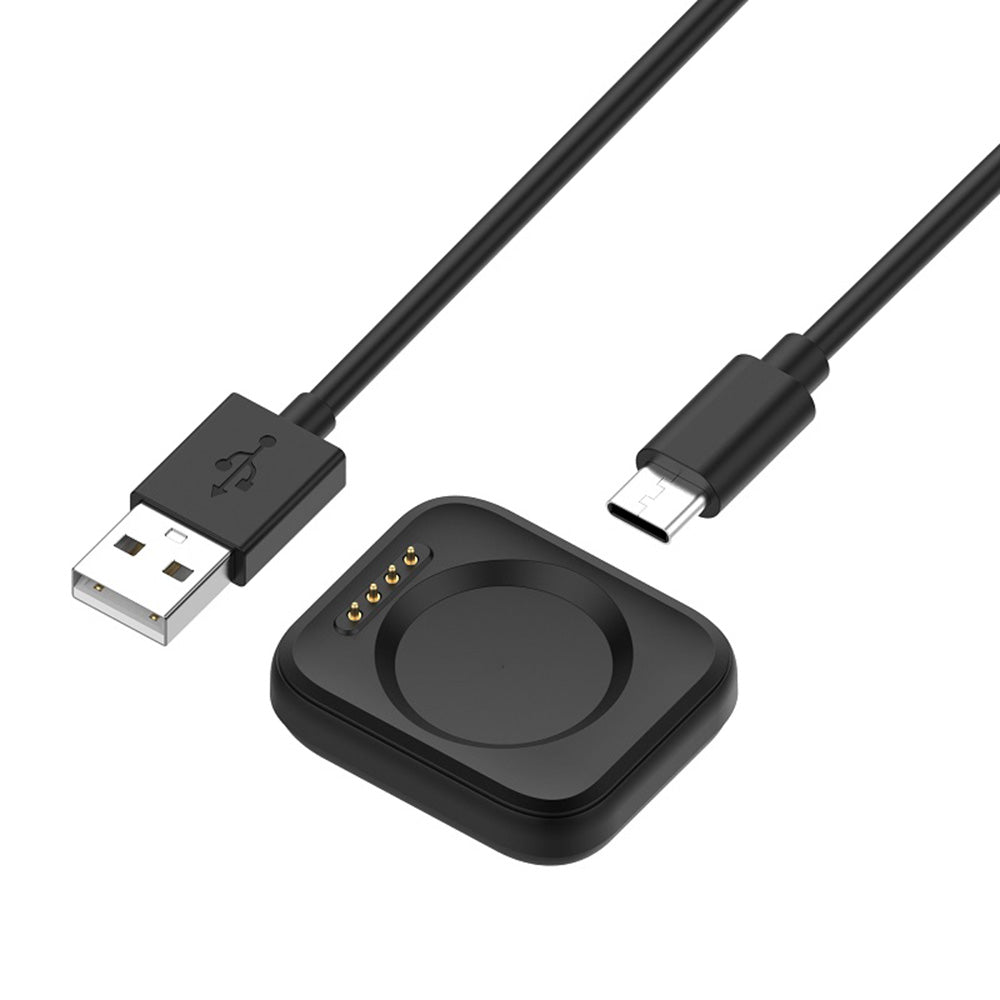 Techsuit TXC8 latauskaapeli Oppo Watch / OnePlus Watch Series, USB-A, Musta