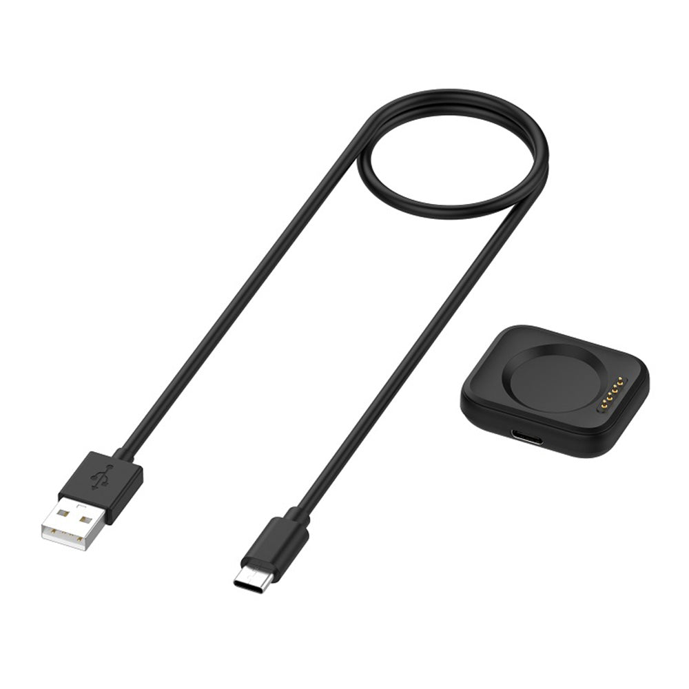 Techsuit TXC8 latauskaapeli Oppo Watch / OnePlus Watch Series, USB-A, Musta