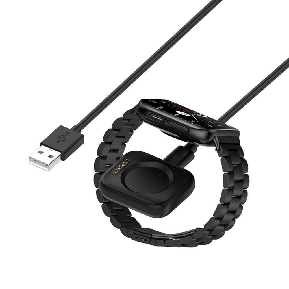 Techsuit TXC8 latauskaapeli Oppo Watch / OnePlus Watch Series, USB-A, Musta
